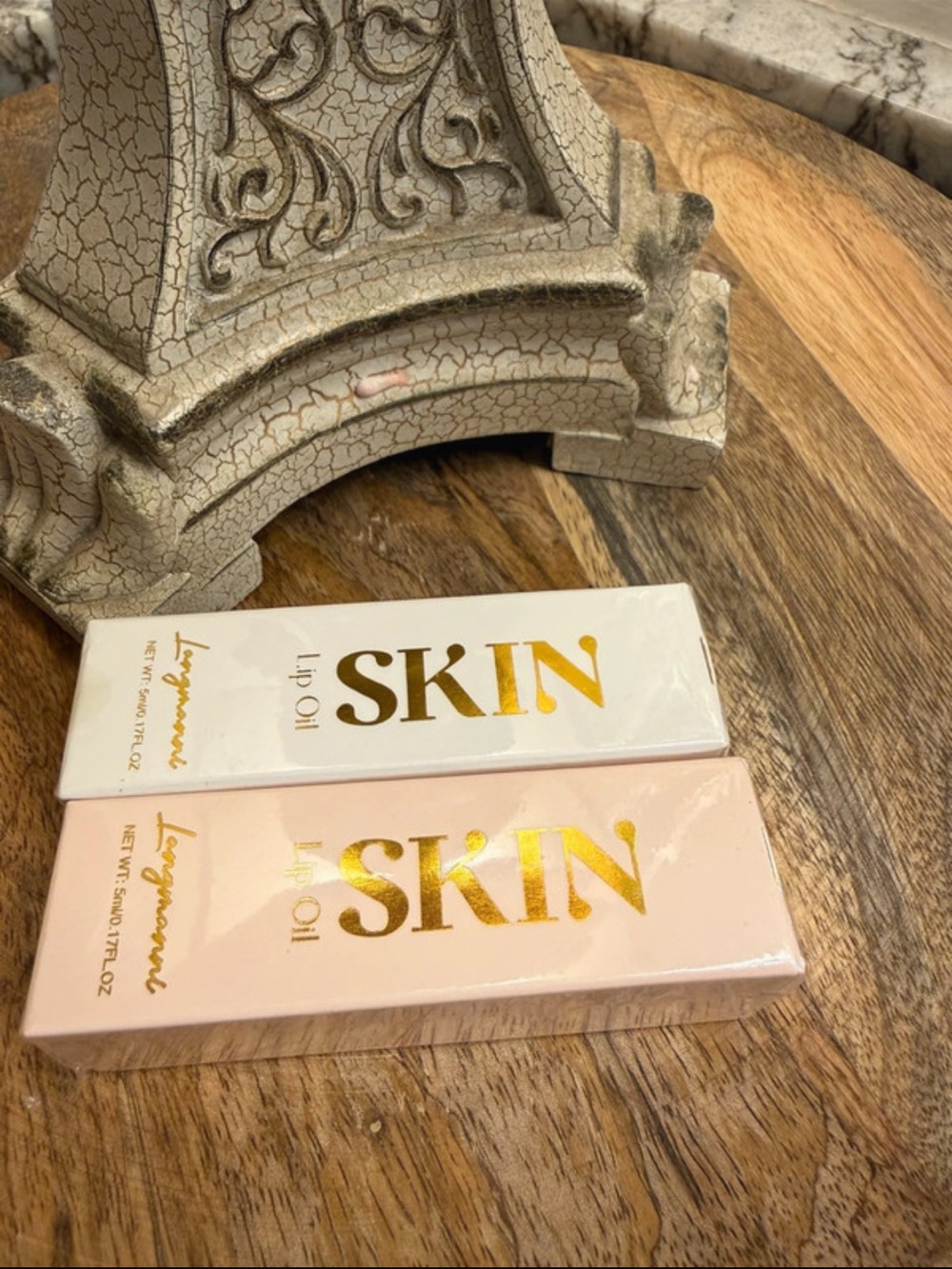 SKIN Lip Oil — White & Pink Nourishing Lip Oil Duo